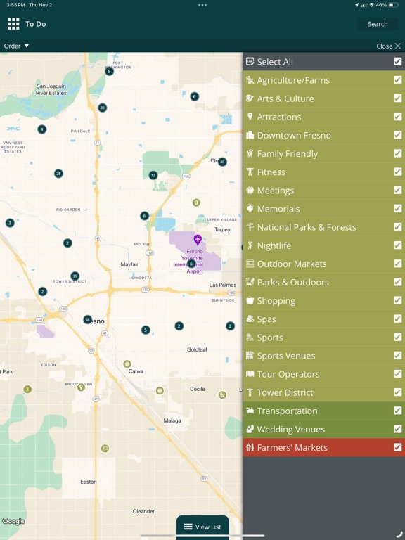 VISIT FRESNO COUNTY iPad screenshot 5 - Travel app