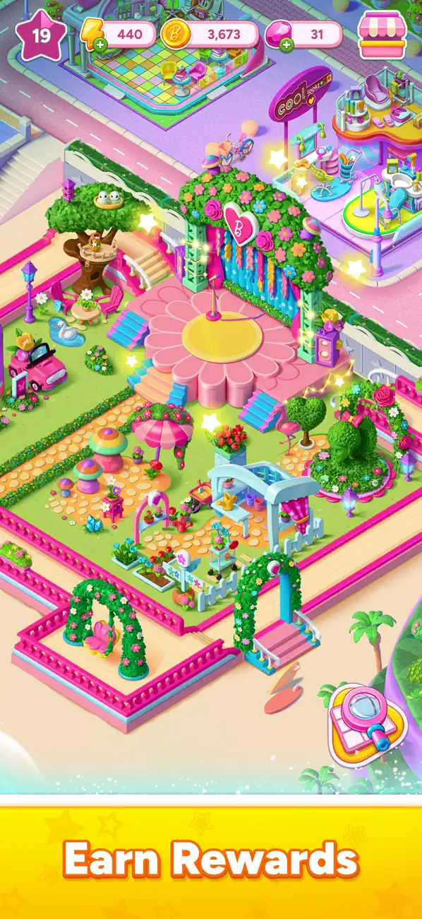 Barbie™ Merge Mystery iOS Mod IPA screenshot 5 - iOS game interface