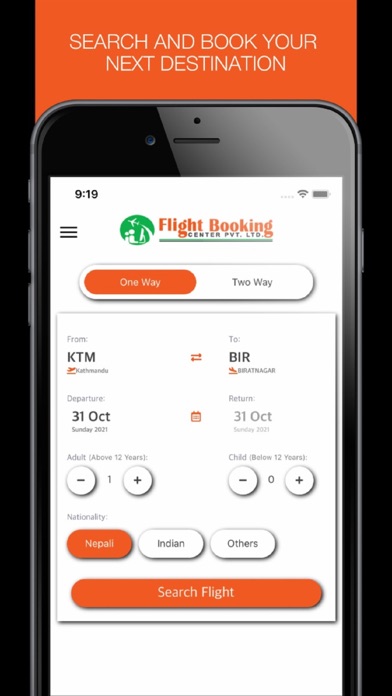 Screenshot #1 pour Flight Booking Nepal
