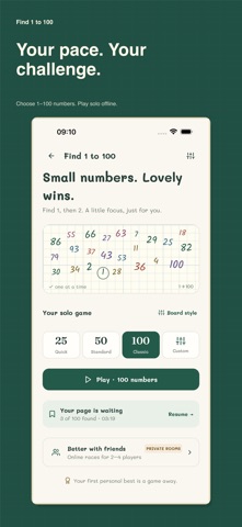 Find 1 to 100 screenshot 3