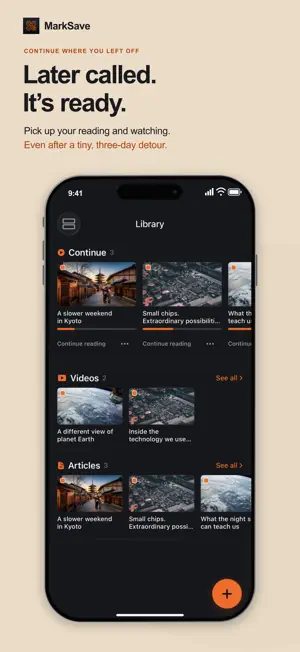 Read Later Bookmarks: MarkSave screenshot 4