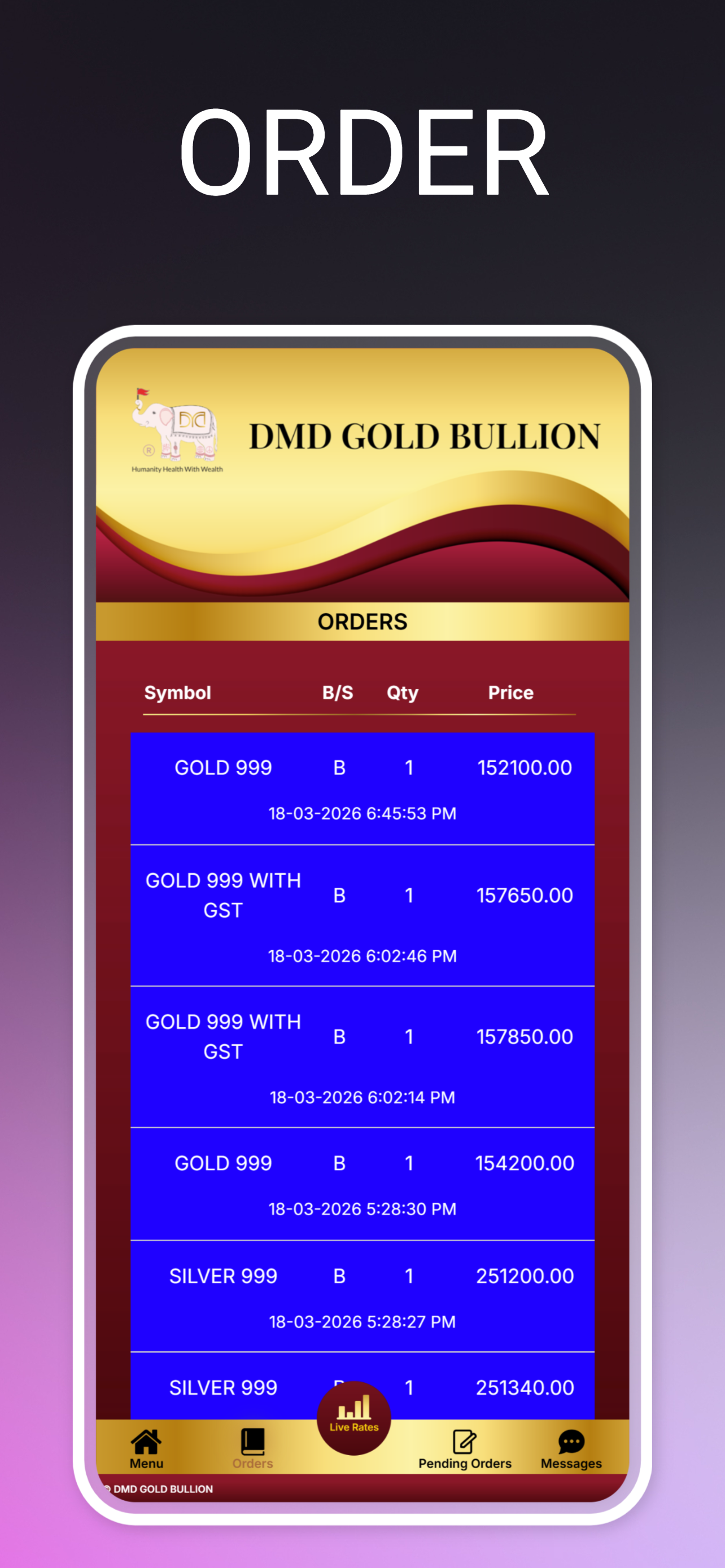 DMD Gold Bullion Live screenshot 5