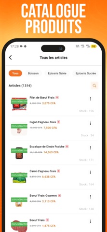 Vendeur Proxicart screenshot