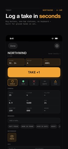 CamLog - Camera Log & Report screenshot 1