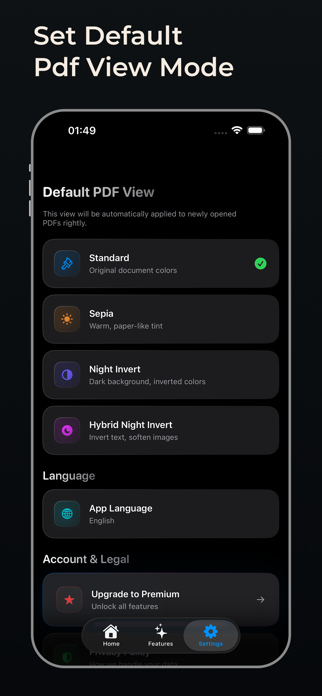 Dark PDF Reader - Night Mode Screenshot 8 of 10