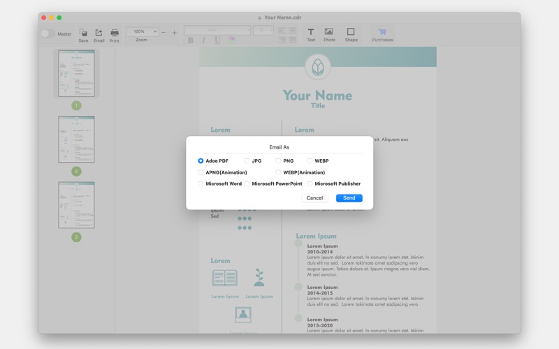 App screenshot