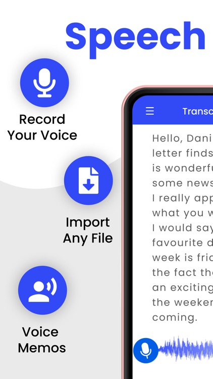 AI Speech to Text: Transcriber