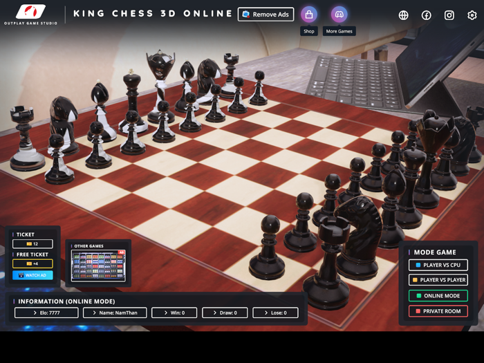 King Chess 3D Online