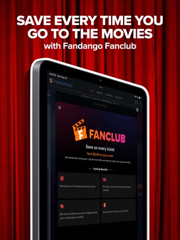 Fandango - Get Movie Tickets iPad screenshot 4