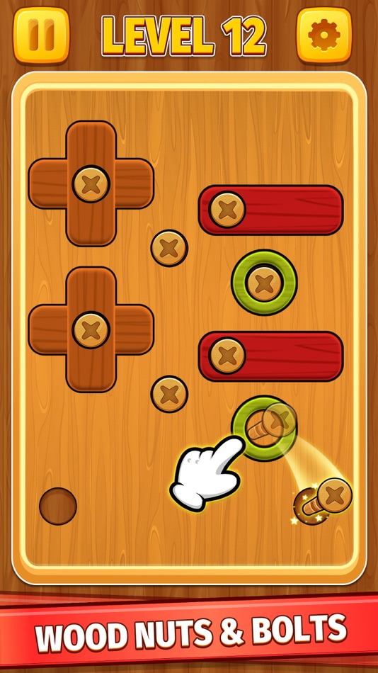 Wood Nuts & Bolts Screw Puzzle - 1.0 - (iOS)