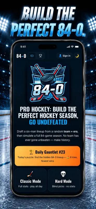 84-0.com: Sports Draft Games screenshot 8 of 10