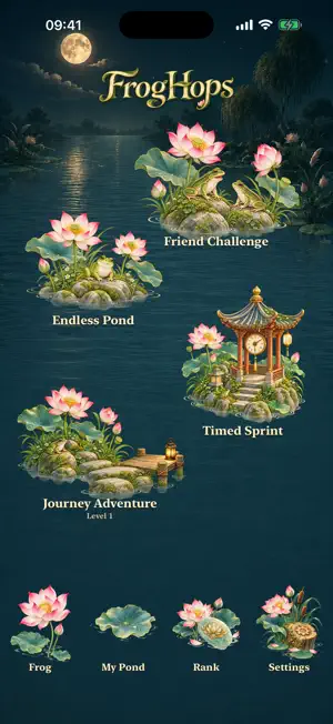 FrogHops - Pond Adventure screenshot 1