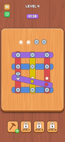 Nut Bolt Screw Puzzle Game iPhone screenshot