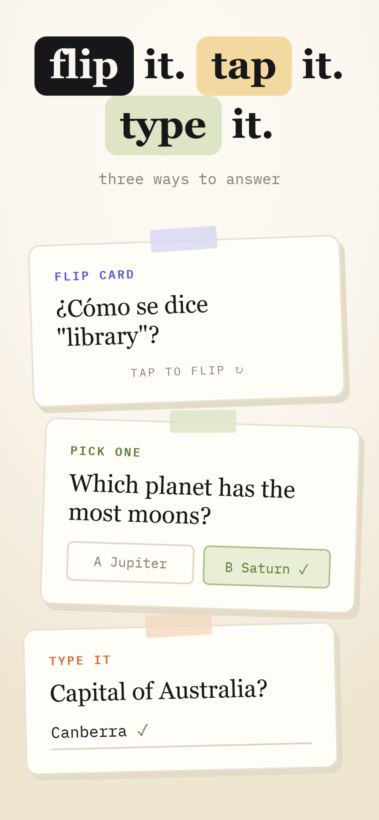 HopQuiz: Flashcards screenshot 3