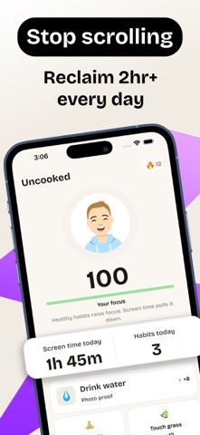 Uncooked: Screen Time Control Screenshot 1 of 5