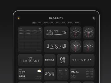 Glassify - Widgets & Themes iPad screenshot