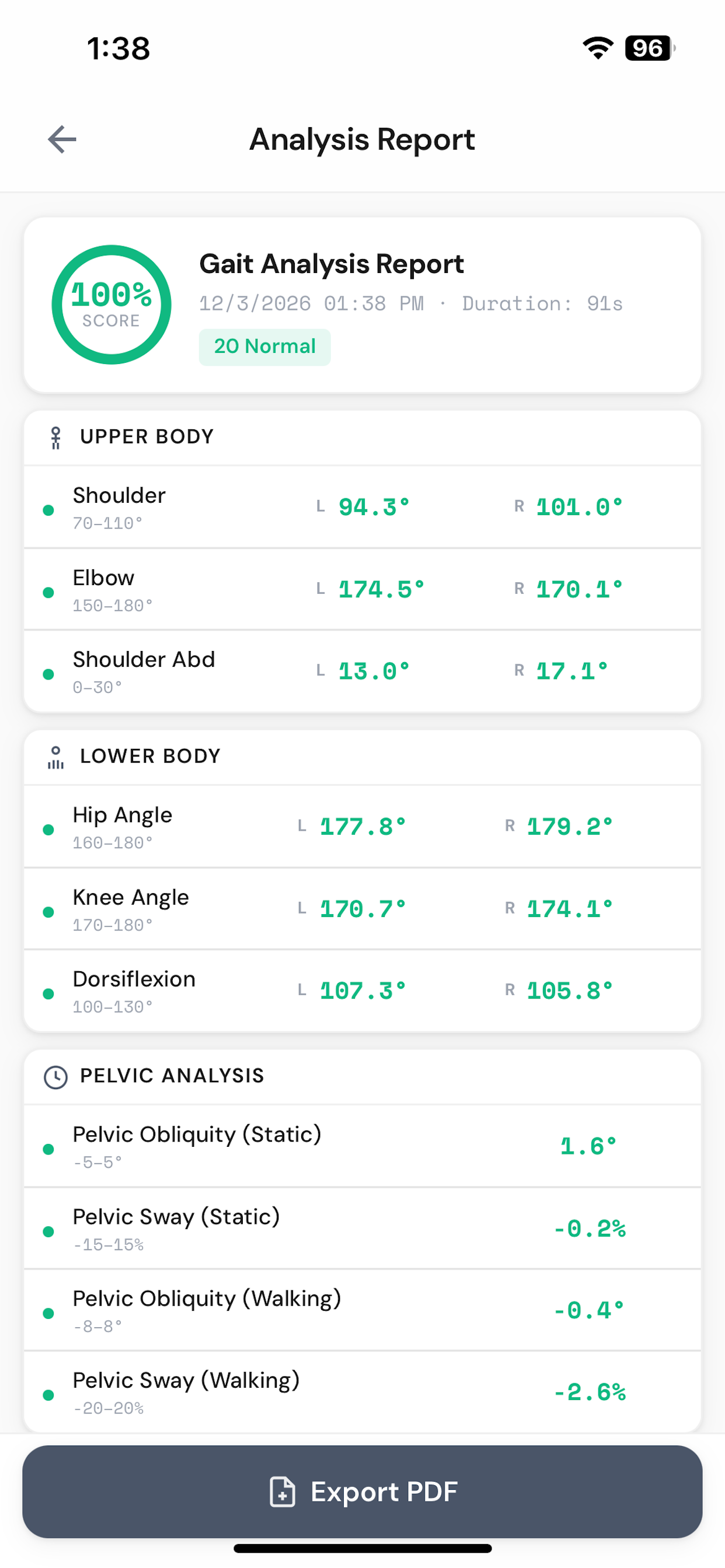 Gait Analysis Vision screenshot 4