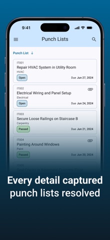 Construct Project Management iPhone screenshot