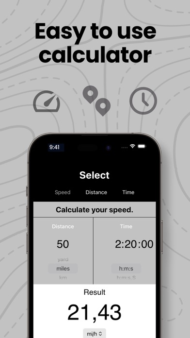 Calculator Speed Distance Time Screenshot