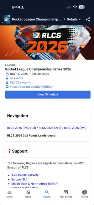 Start.gg screenshot 3