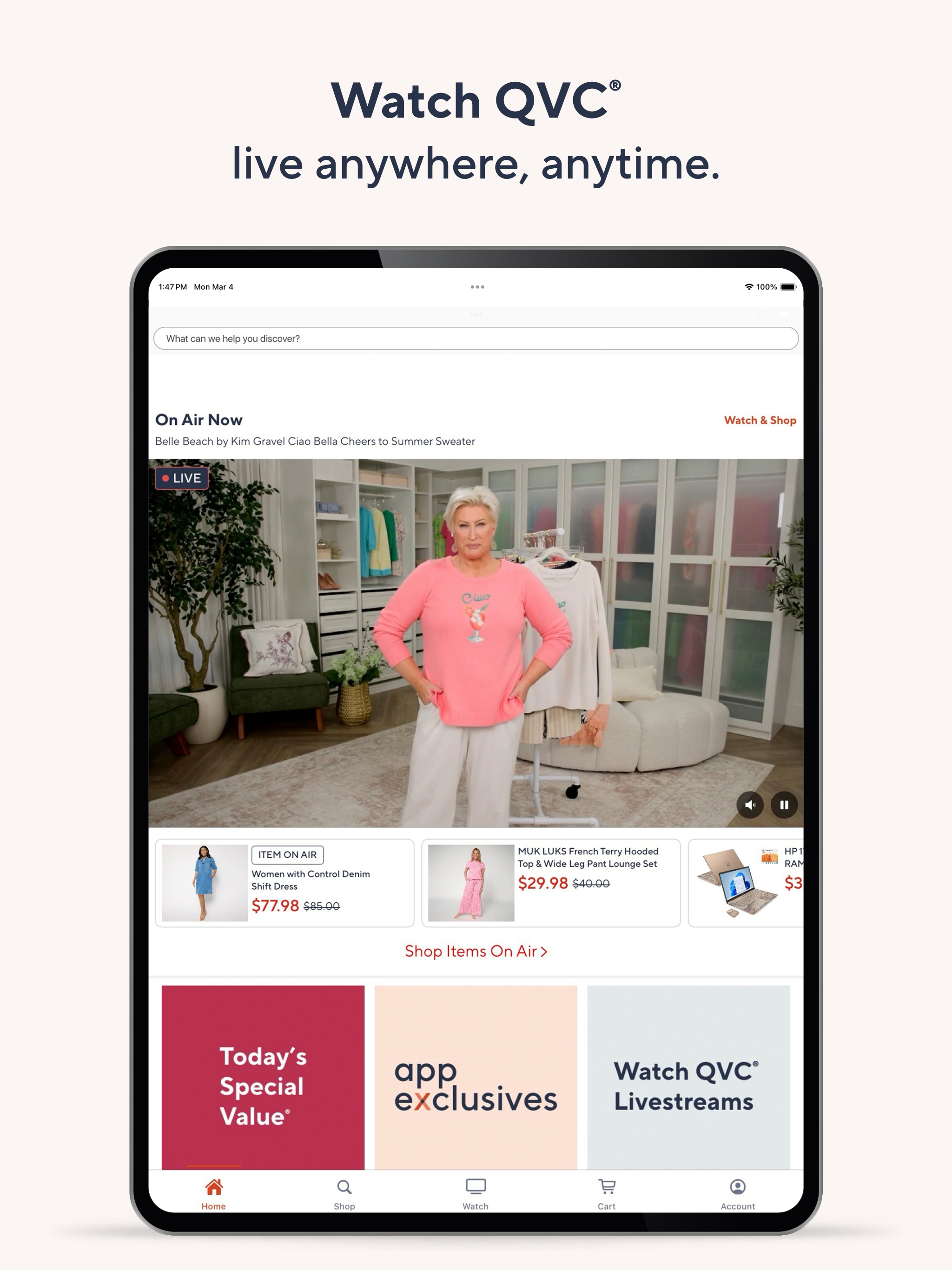 QVC for Tablet (US) screenshot 3
