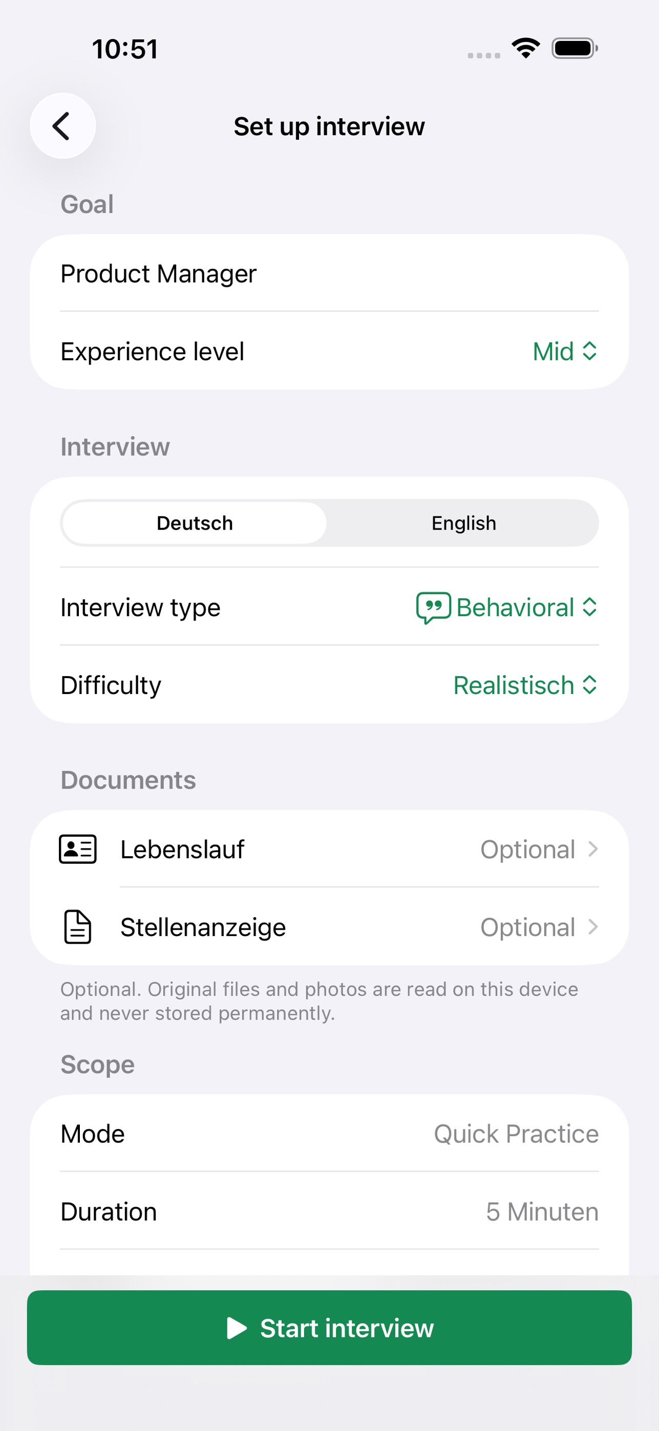 Screenshot 2 of Interview Simulator