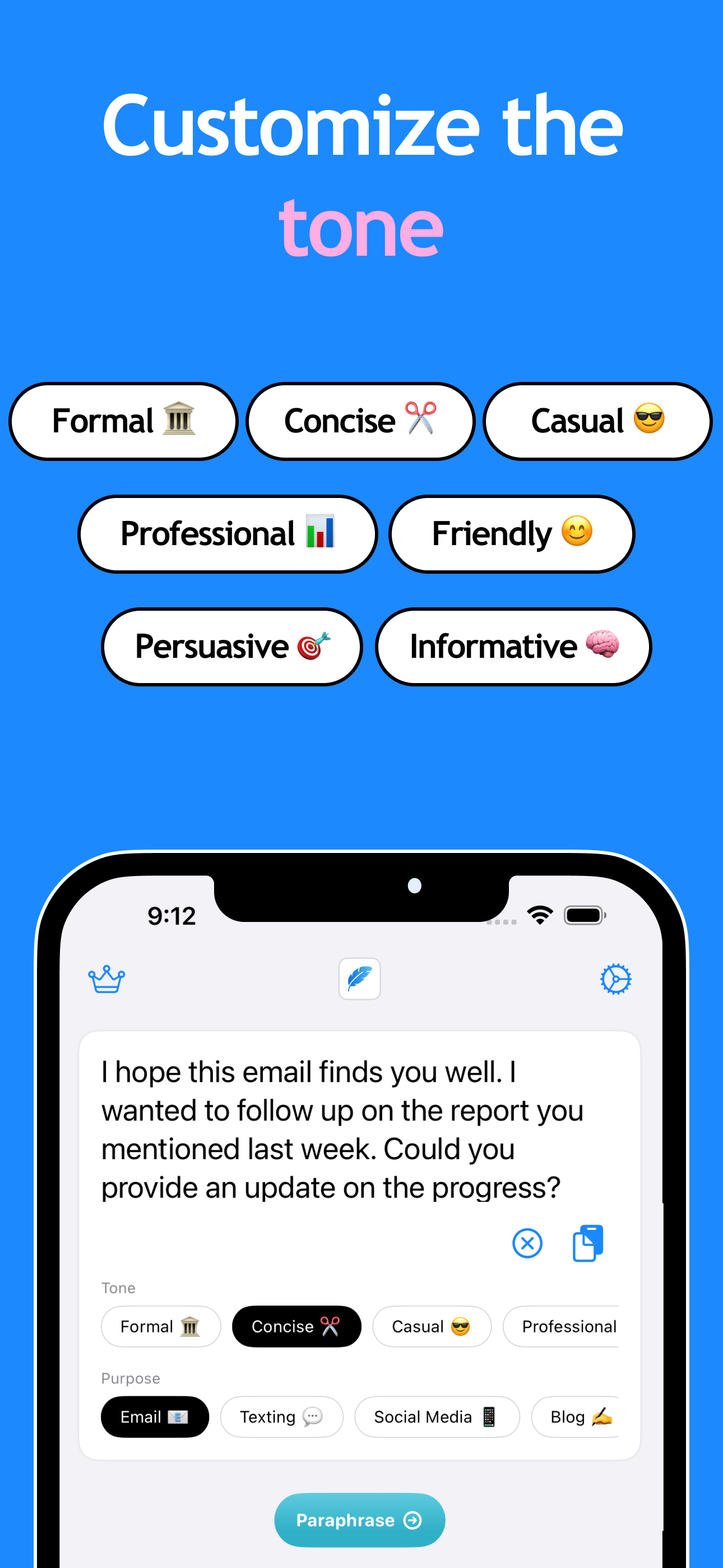 Paraphrase Tool - Para screenshot 3