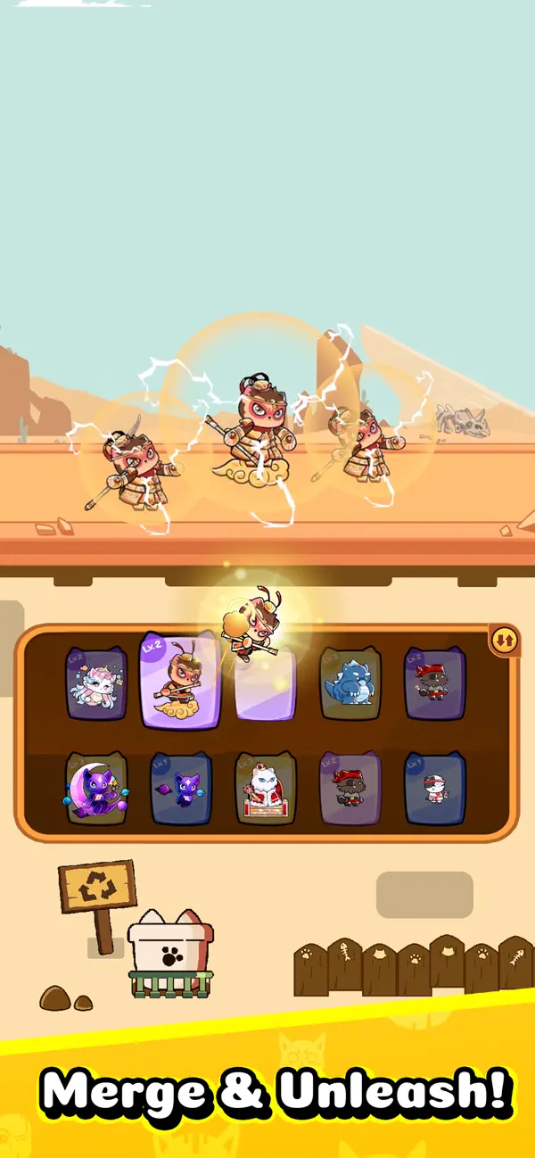 Cat vs Cucumber iOS Mod IPA screenshot 2 - iOS game interface