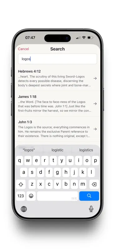 Mirror Study Bible screenshot 4 of 6
