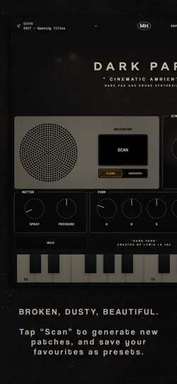 Скриншот Dark Park - Cinematic Synth на iPhone 2