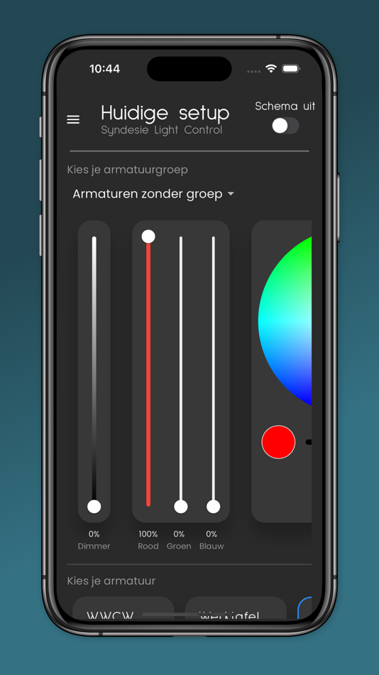 #3. Syndesie Light Control (iOS) Podle: Frank de Vos