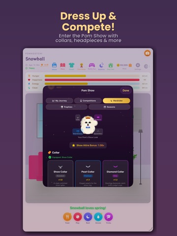 Pomagotchi iPad screenshot