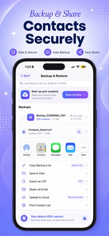 Easy Duplicate Contact Manager iPhone screenshot