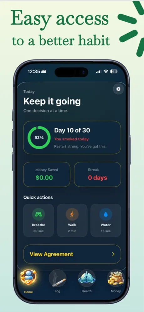 Quit Smoking ۬ 戒烟追踪器应用截图