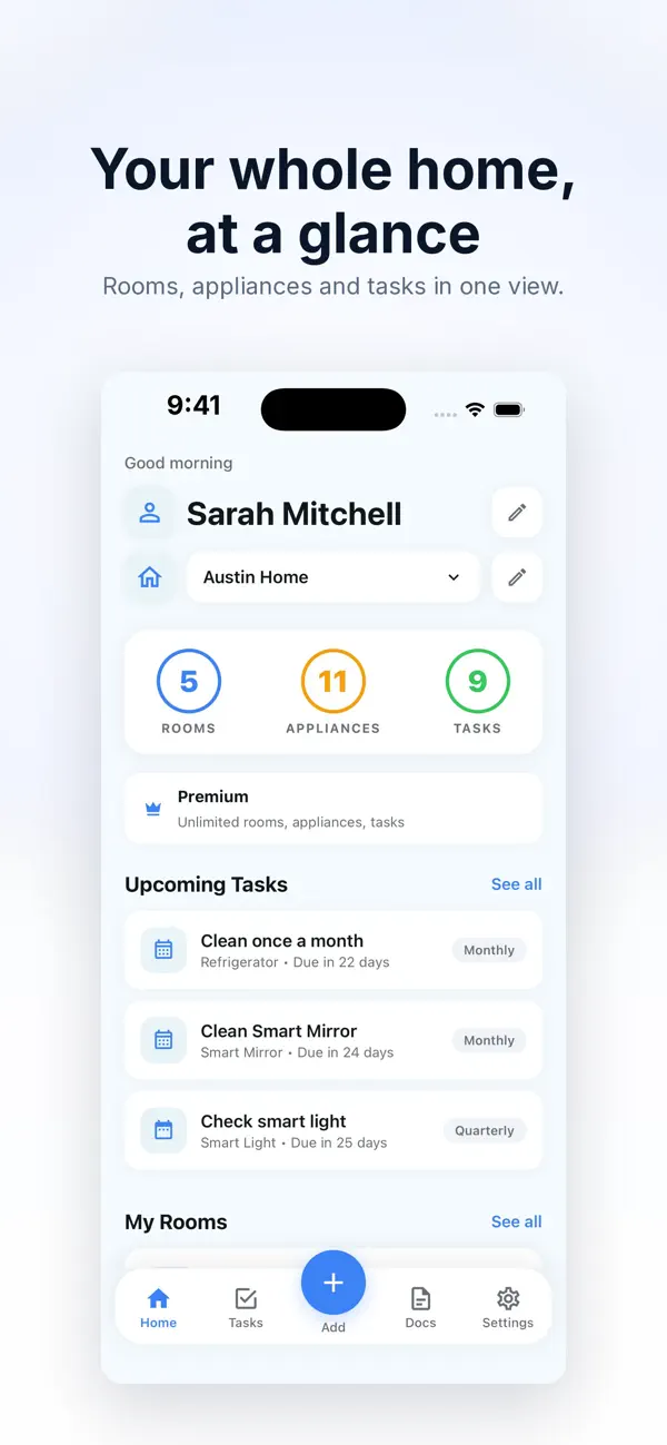 Screenshot #1 pour Upkeep Home App