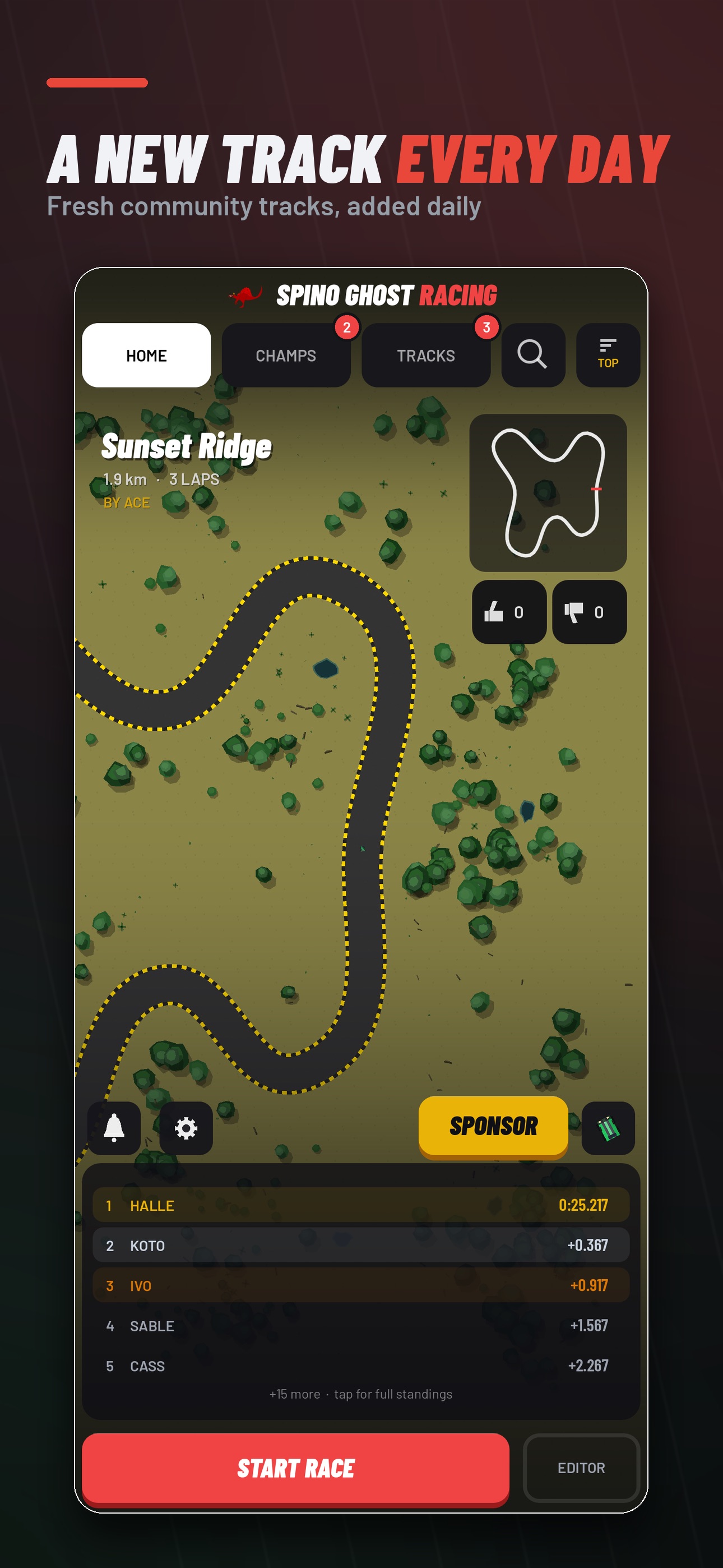 Screenshot 4 of Spino Ghost Racing