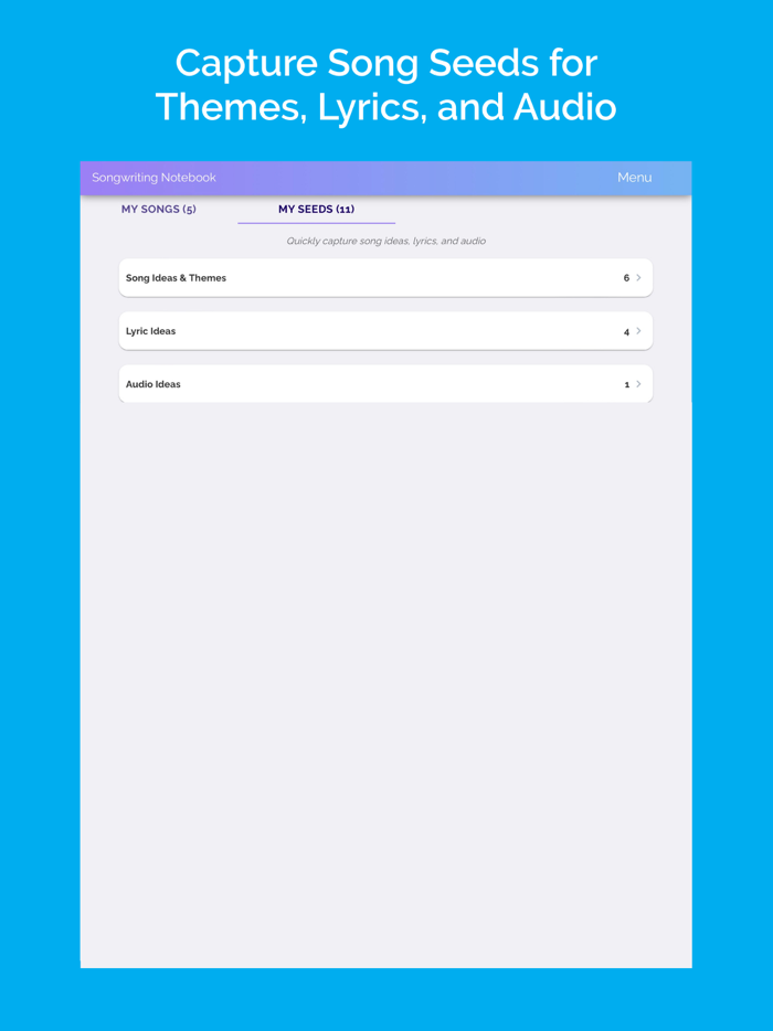 Songwriting Notebook