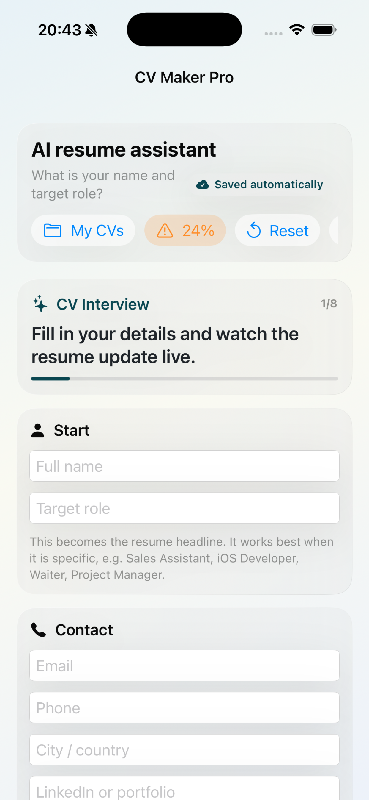 CV Pro Maker