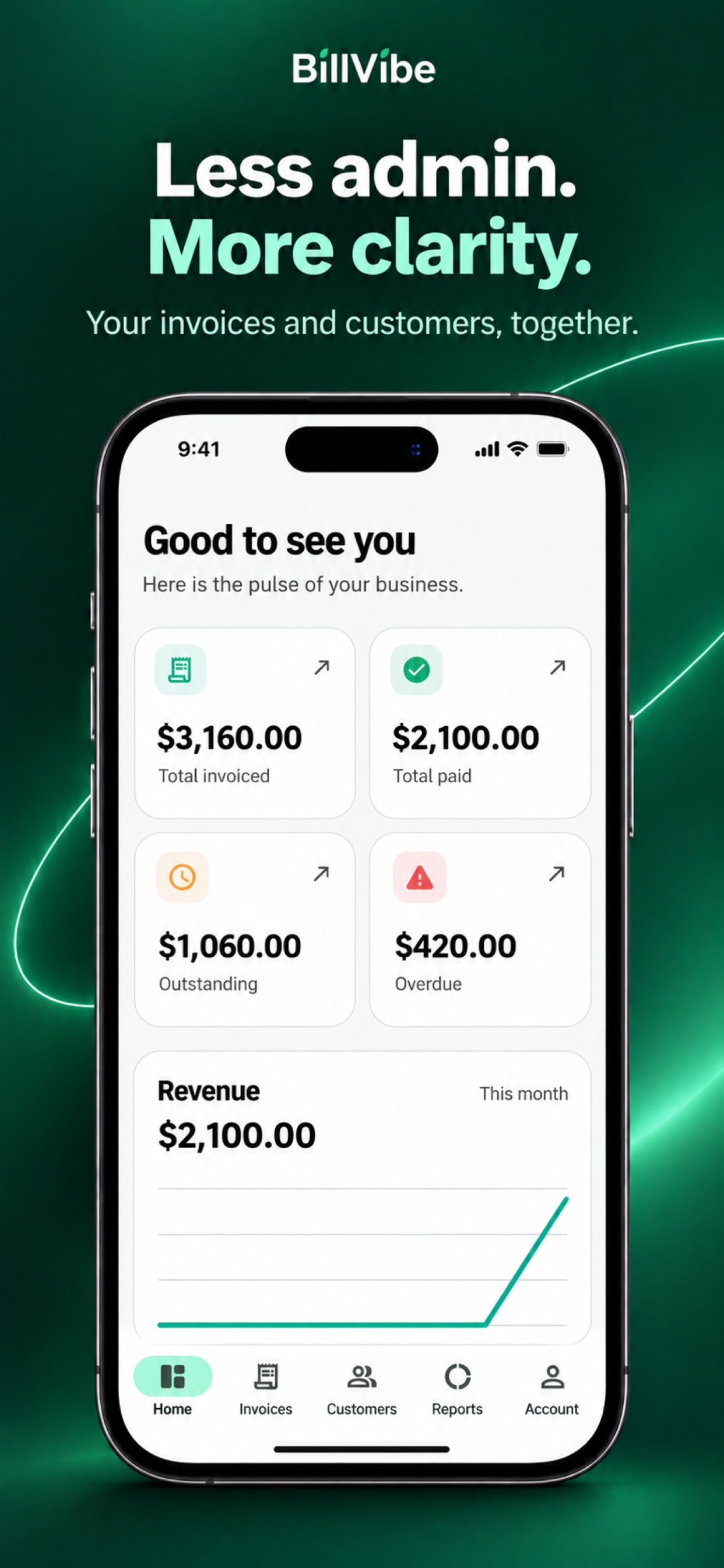 Screenshot 1 of Invoice Maker - BillVibe