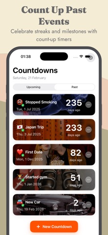 Countdown Widget Event Date iPhone screenshot