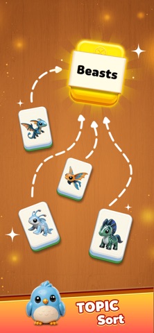Mahjong Topics: Category Sort iPhone screenshot