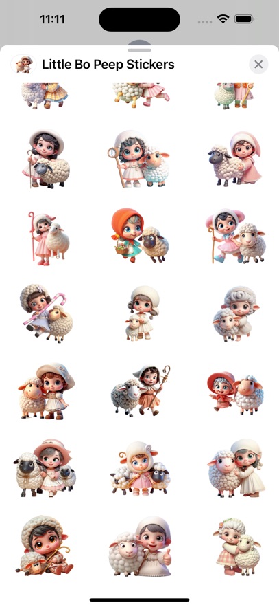 Little Bo Peep Stickers