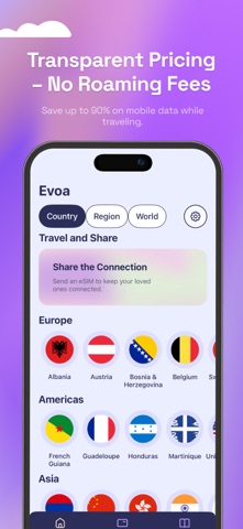 Evoa：eSIM旅行数据卡 screenshot