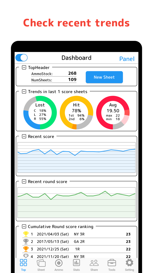 #3. TrapShooting ScoreSheet (iOS) 来自: Shinji Hayakawa