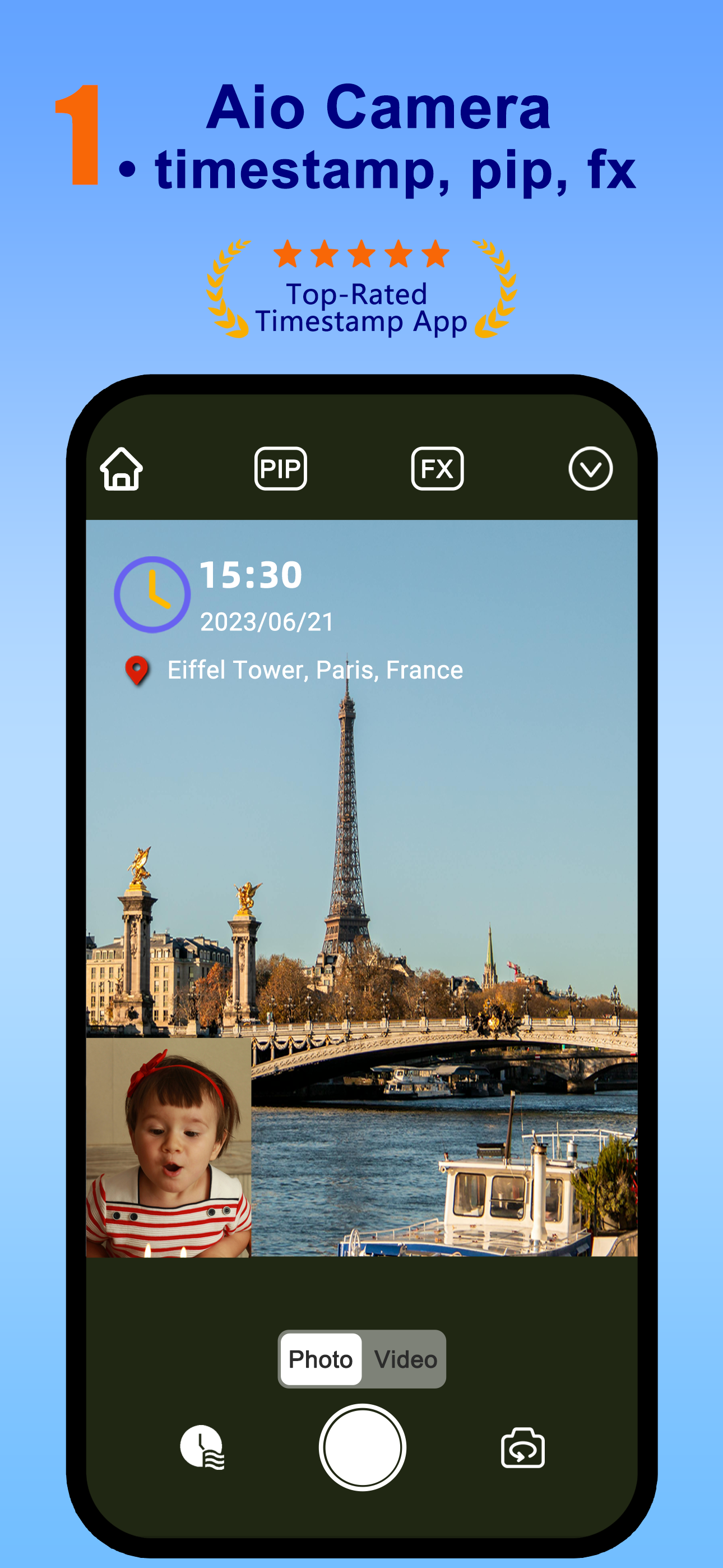 Timestamp Camera - Aio GPS Cam