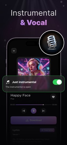 AI Song Generator Music create iPhone screenshot