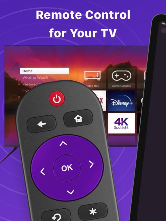 Remote Control for Roka TV iPad screenshot 1 - Utilities app