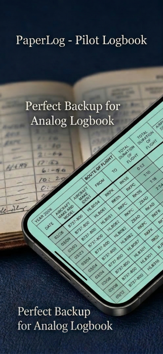 PaperLog - Pilot Logbook Screenshot 1 of 4
