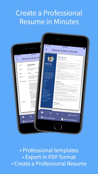 AZ Resume Creator Screenshot