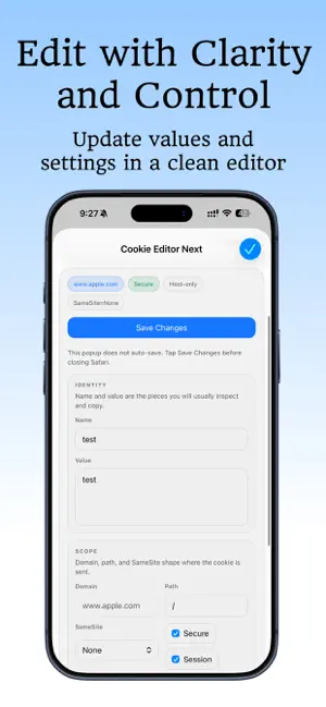 Cookie Editor Next iPhone screenshot 3